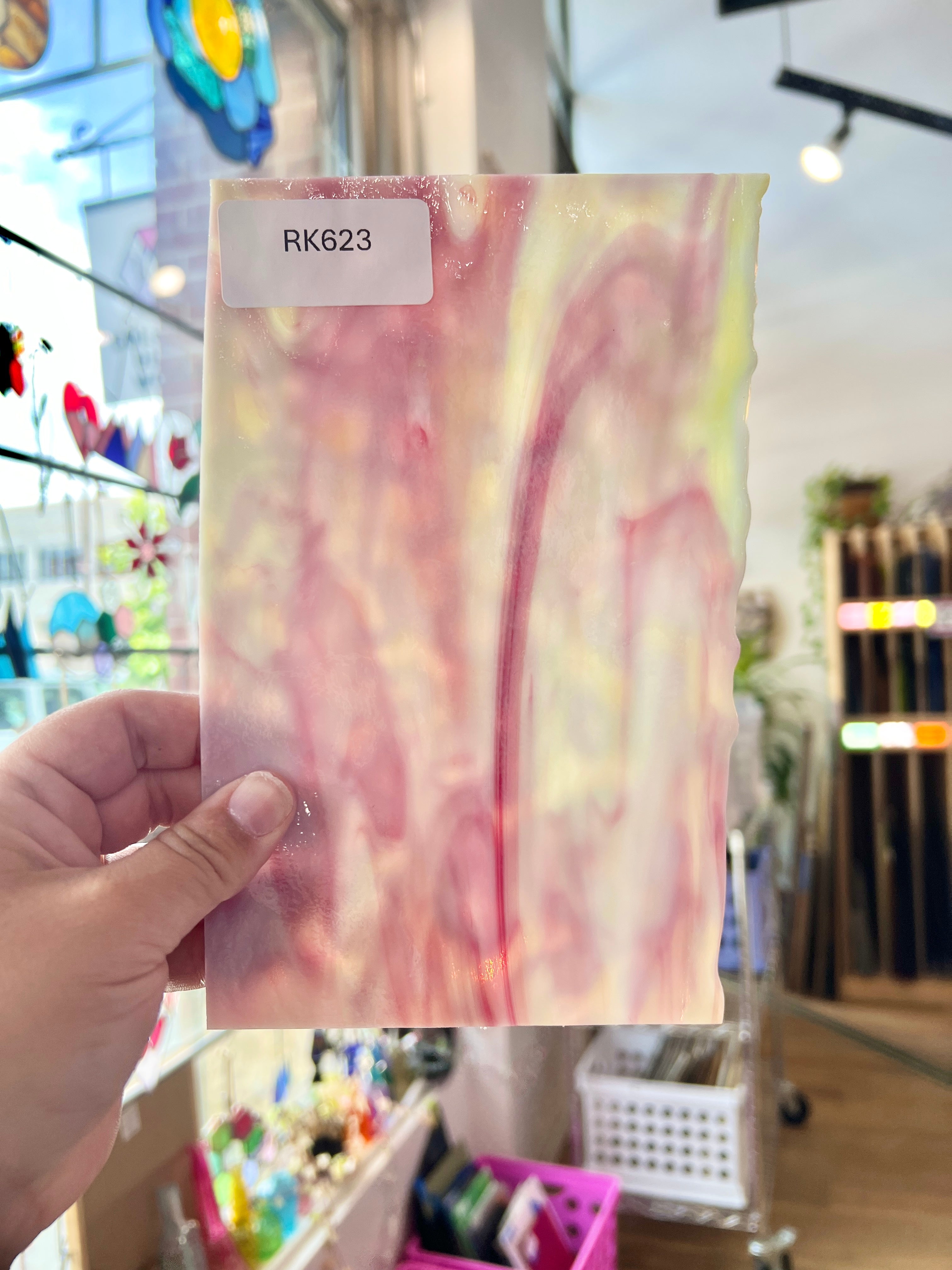 Strawberry Lemon Parfait - Patreon Vault Sheet Glass Colorado Glassworks