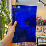 Dark Blue Waterglass Oceanside Fusible 96 COE (136WF) Sheet Glass Colorado Glassworks