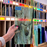 Fern Green Pearl Opal Oceanside Fusible 96 COE Sheet Glass Colorado Glassworks   