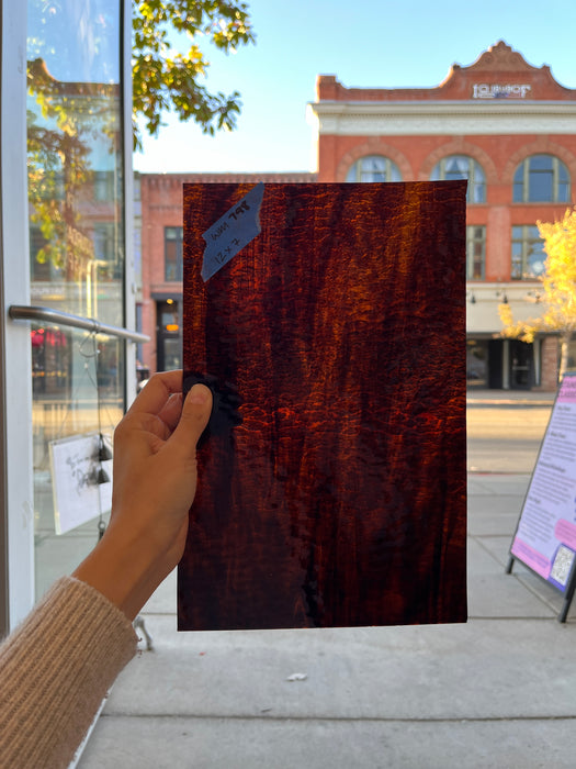 Dark Brown Wispy Dual Textured Wissmach Sheet Glass Colorado Glassworks   