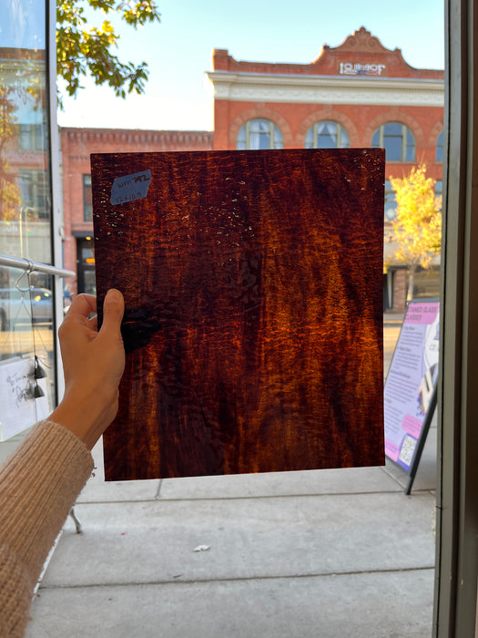 Dark Brown Wispy Dual Textured Wissmach Sheet Glass Colorado Glassworks   