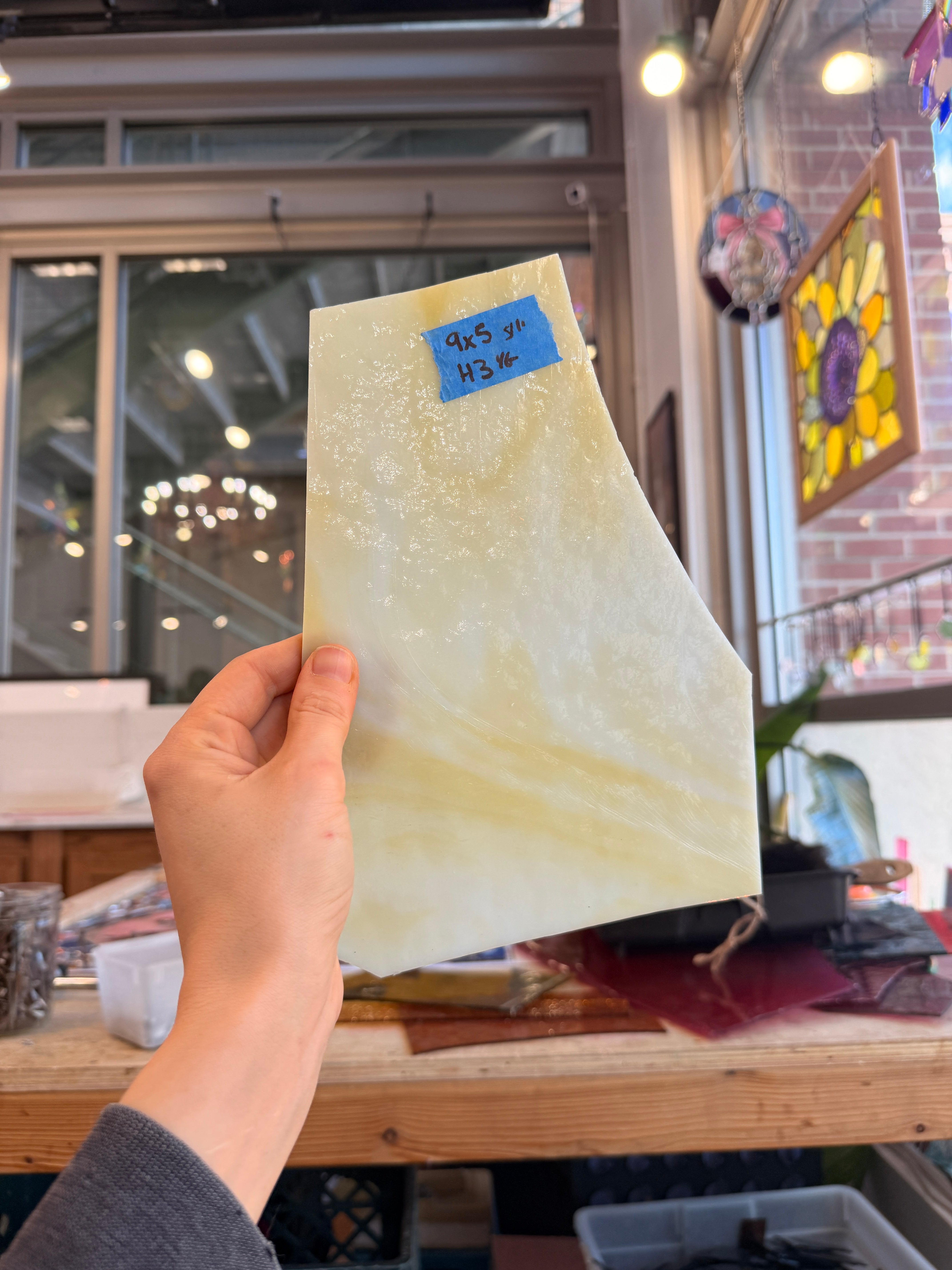 White Yellow Mixed Youghiogheny Sheet Glass Colorado Glassworks