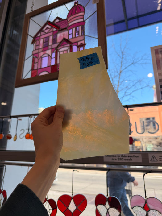 White Yellow Mixed Youghiogheny Sheet Glass Colorado Glassworks