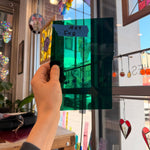 Emerald Green Mouthblown Flash Glass Sheet Glass Colorado Glassworks