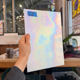 White Opaque Iridescent Wissmach (96 03 LUM) Sheet Glass Unknown 12x8in (WM-92208685)