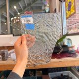 Clear Ripple Transparent Optimum Sheet Glass Colorado Glassworks 6.5x6in (OP-64246061)