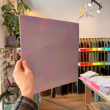 Mauve Iridescent Opaque Wissmach 96 COE (Violet Opal WI 96 04 LUM) Sheet Glass Colorado Glass Works
