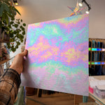 Mauve Iridescent Opaque Wissmach 96 COE (Violet Opal WI 96 04 LUM) Sheet Glass Colorado Glass Works
