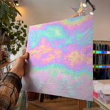Mauve Iridescent Opaque Wissmach 96 COE (Violet Opal WI 96 04 LUM) Sheet Glass Colorado Glass Works