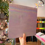 Mauve Iridescent Opaque Wissmach 96 COE (Violet Opal WI 96 04 LUM) Sheet Glass Colorado Glass Works