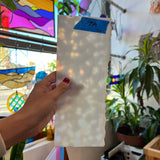 Iridescent White Mottled Youghiogheny Sheet Glass Colorado Glassworks