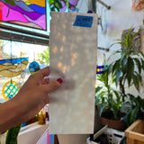 Iridescent White Mottled Youghiogheny Sheet Glass Colorado Glassworks
