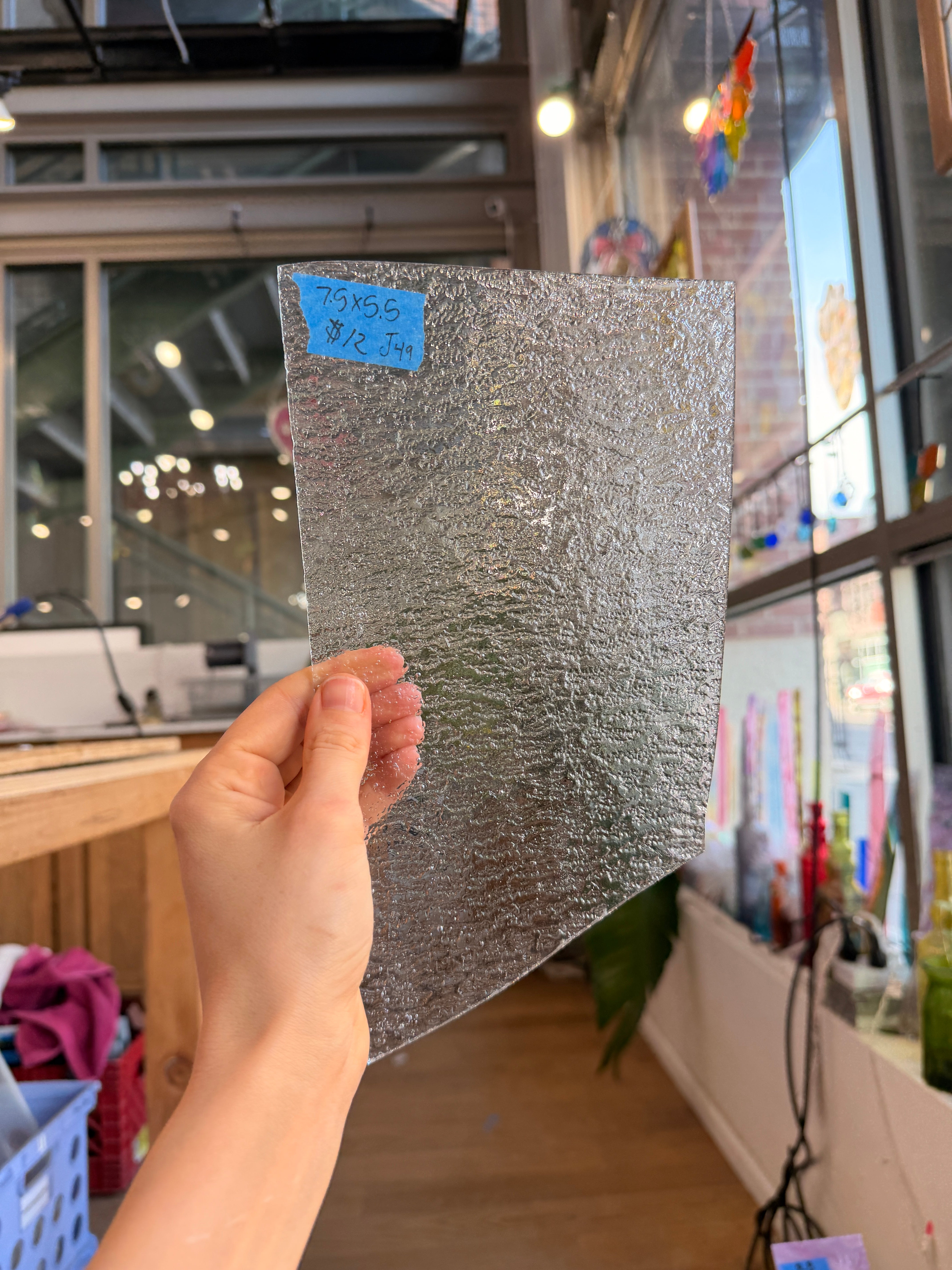 Clear Transparent Moss Sheet Glass Colorado Glassworks