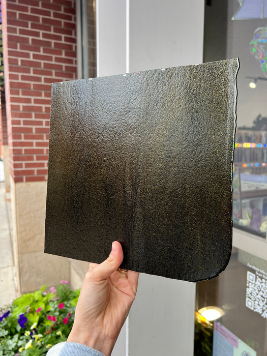 Bullseye Bronze Aventurine Fusible 90 COE Sheet Glass Colorado Glassworks