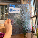 Princess Blue English Muffle Sheet Glass Colorado Glassworks