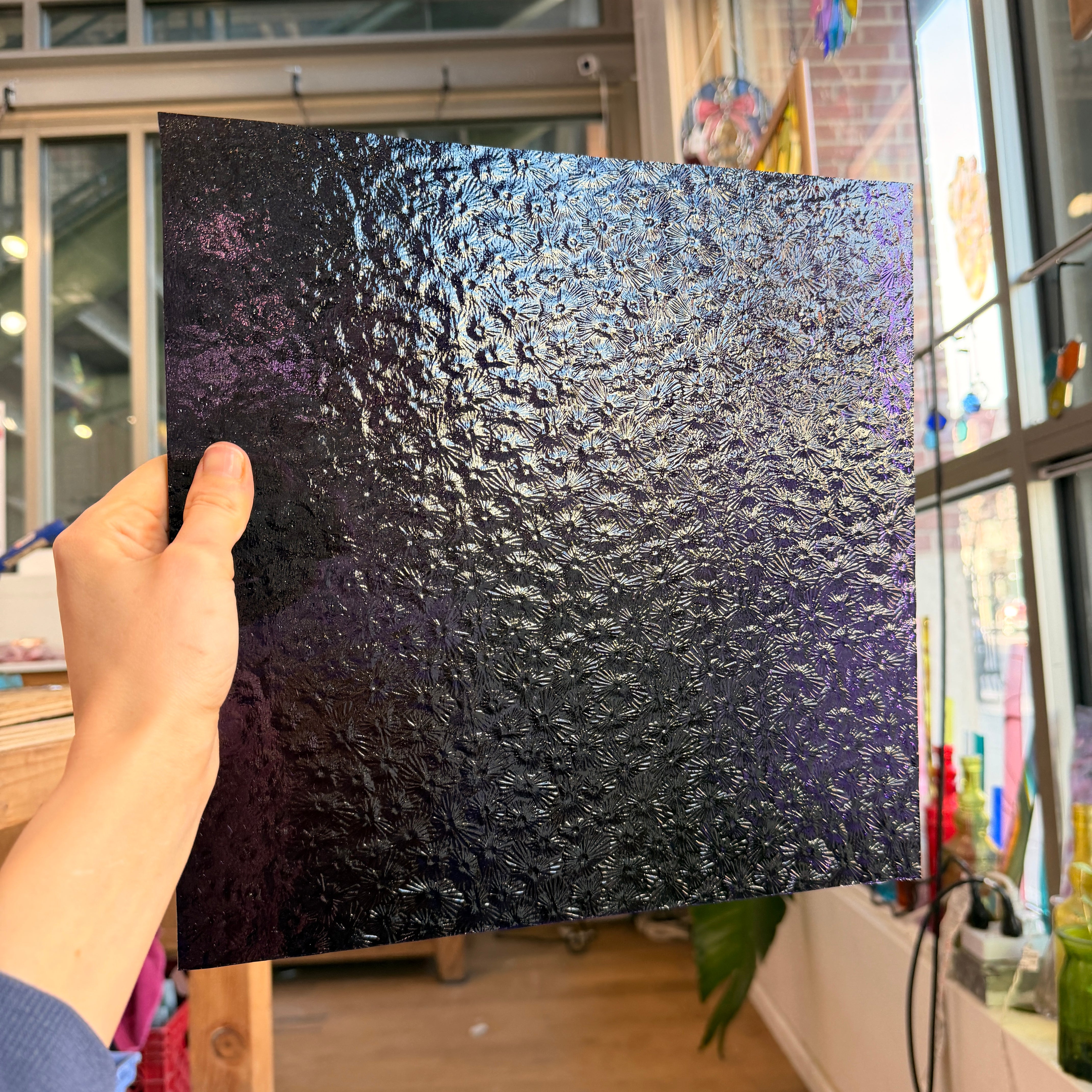 Transparent Purple Florentine Wissmach (311V) Sheet Glass Unknown