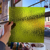 Pear/Lime Green Florentine Wissmach (WI 1146 FLOR) Sheet Glass Colorado Glassworks