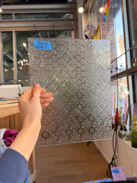 Morisco Lace Clear Transparent Sheet Glass Colorado Glassworks