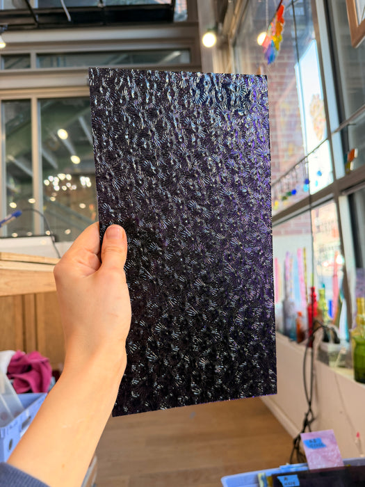 Transparent Purple Florentine Wissmach Sheet Glass Unknown