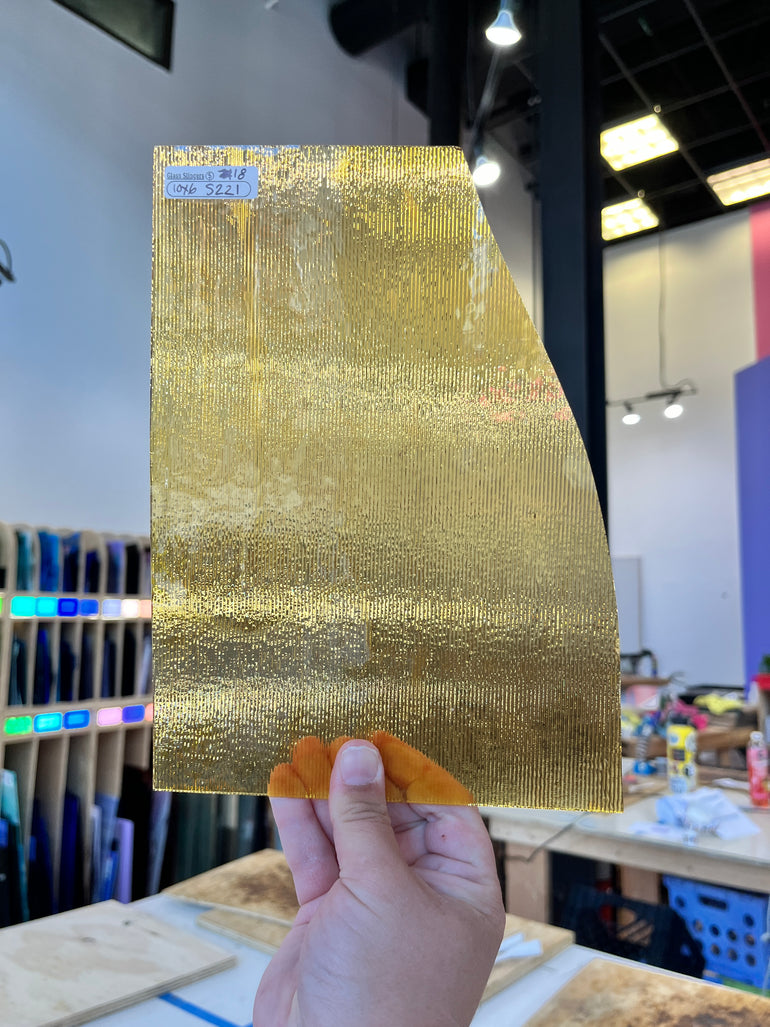 Golden Mini Reeded Sheets - Patreon Vault (S) Sheet Glass Colorado Glassworks   