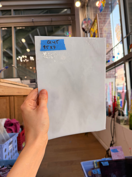 White Gray Solid Opaque Sheet Glass Spectrum