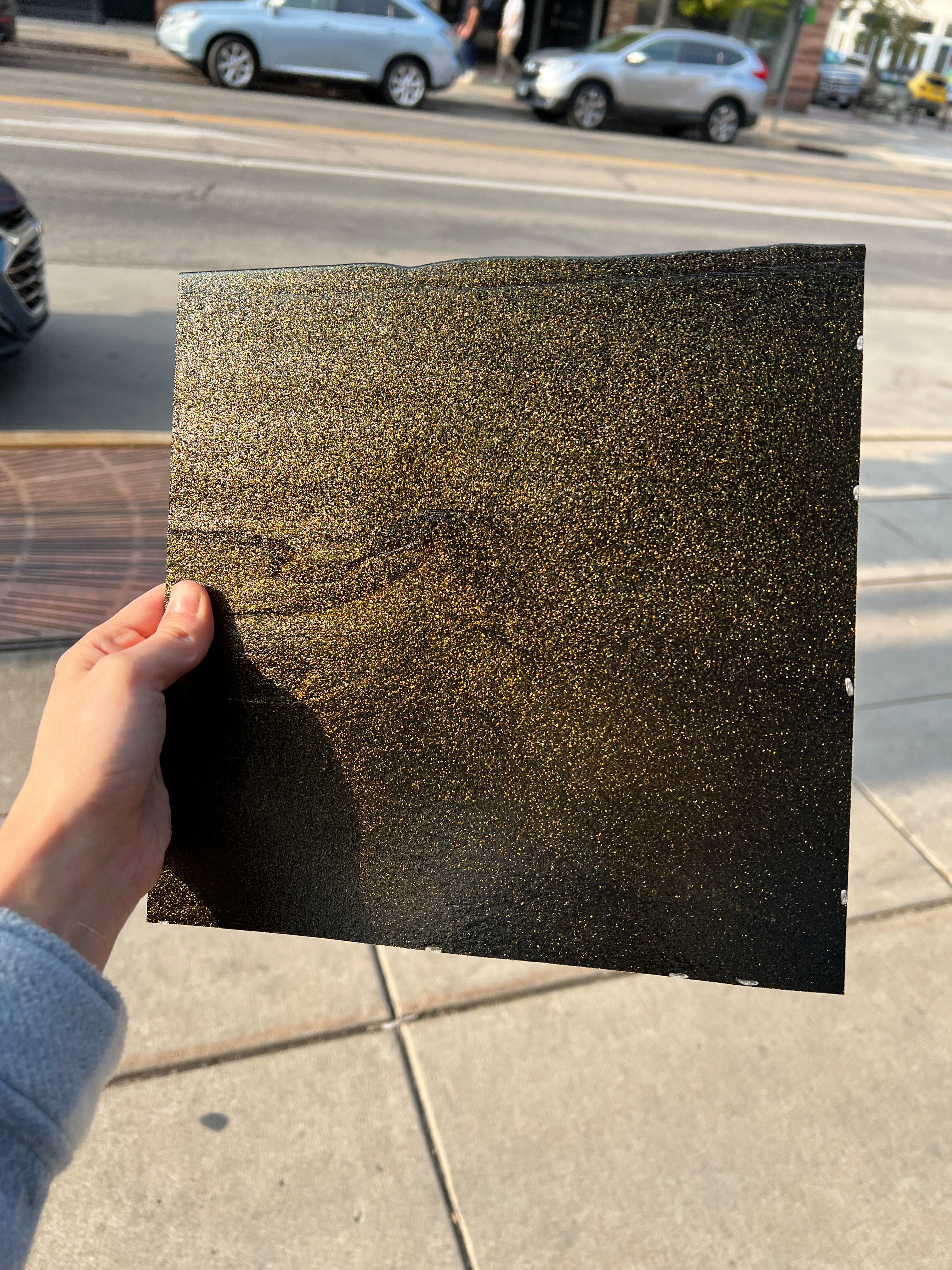 Bullseye Bronze Aventurine Fusible 90 COE Sheet Glass Colorado Glassworks