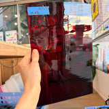 Dark Red Mouthblown Flash Glass Sheet Glass Colorado Glassworks