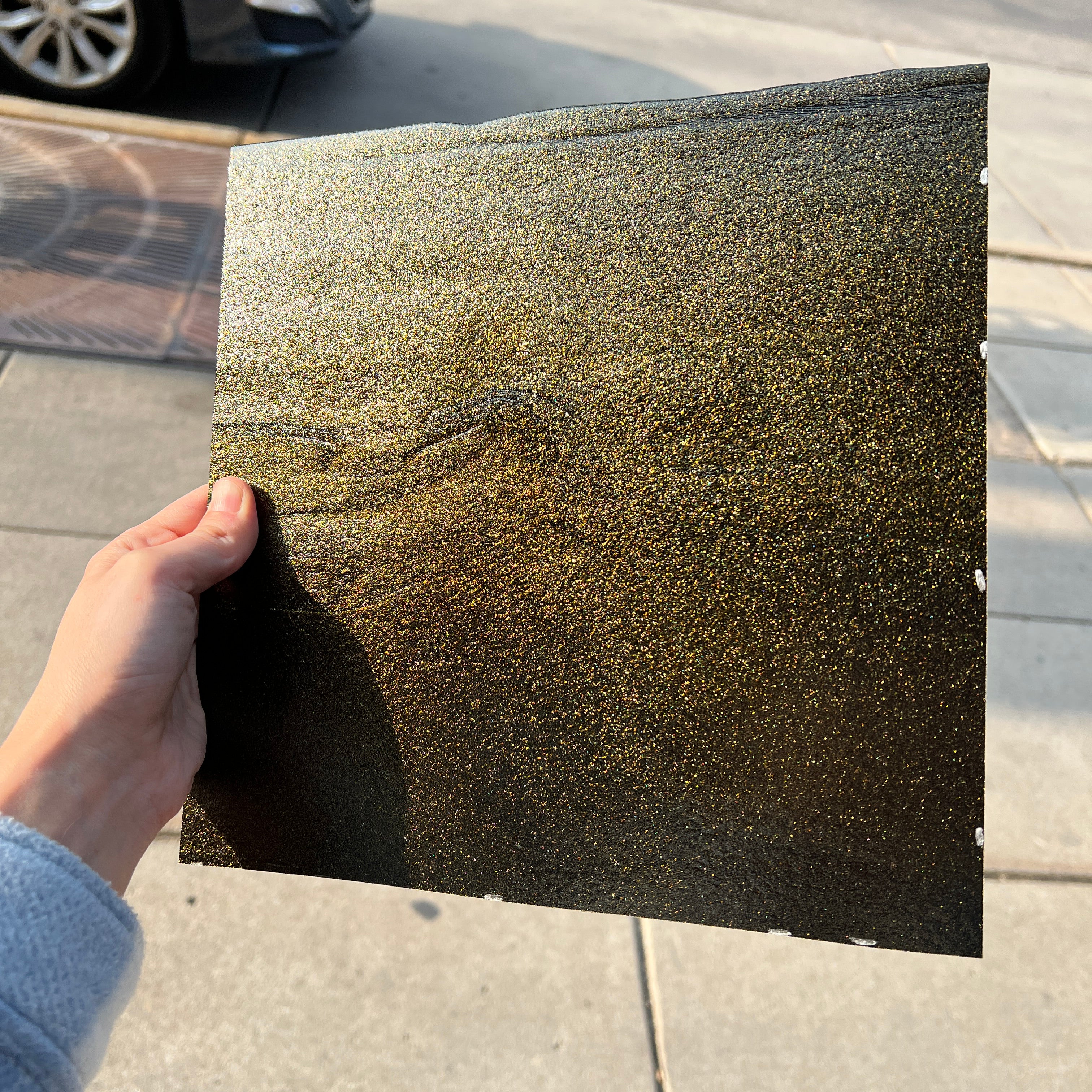 Bullseye Bronze Aventurine Fusible 90 COE Sheet Glass Colorado Glassworks