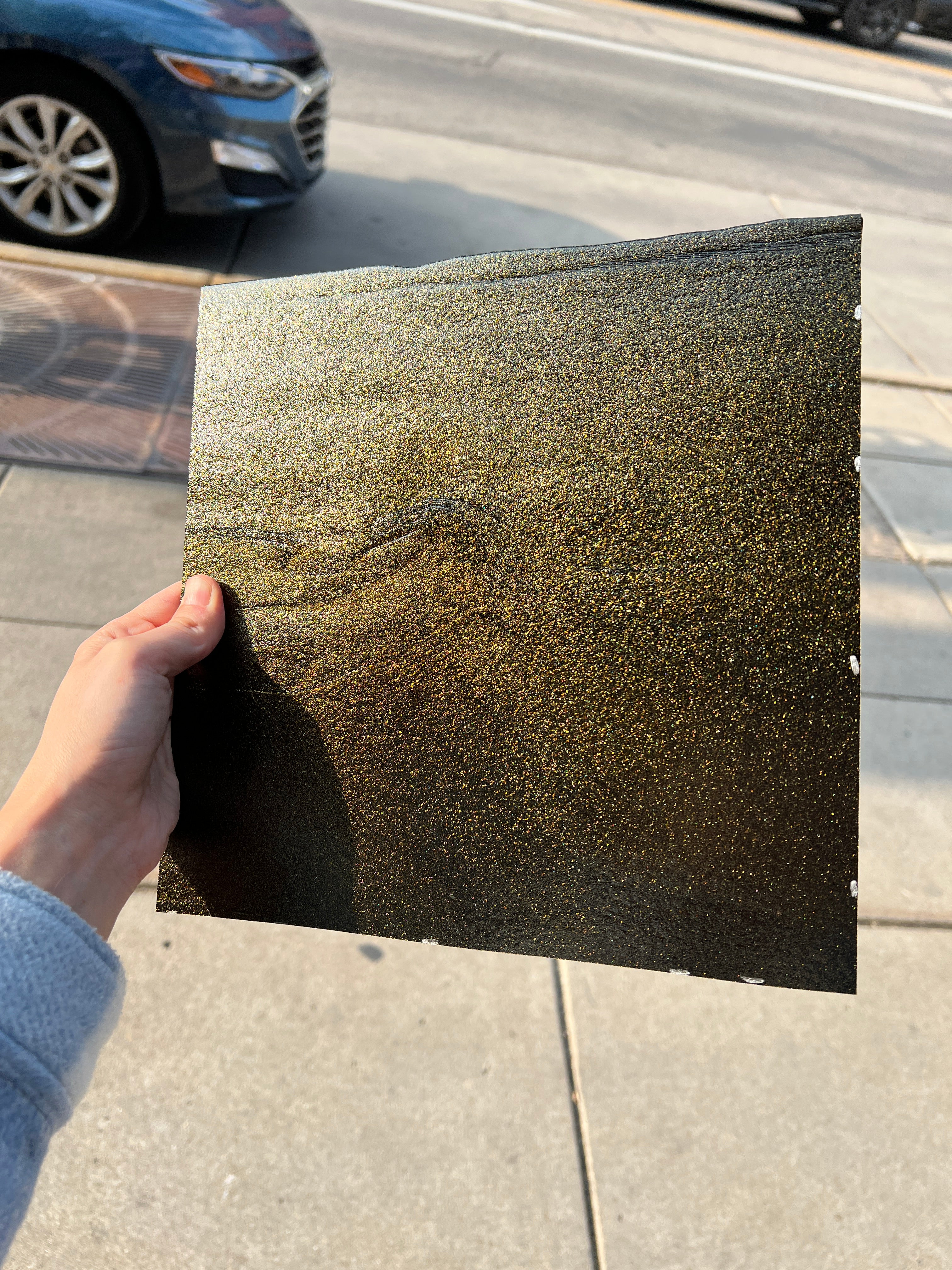 Bullseye Bronze Aventurine Fusible 90 COE Sheet Glass Colorado Glassworks