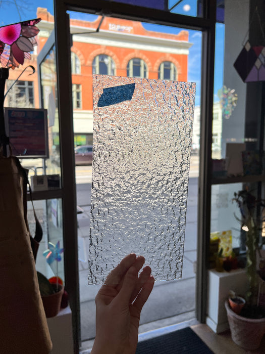 Clear Rippled Textured Oceanside Sheet Glass Colorado Glassworks