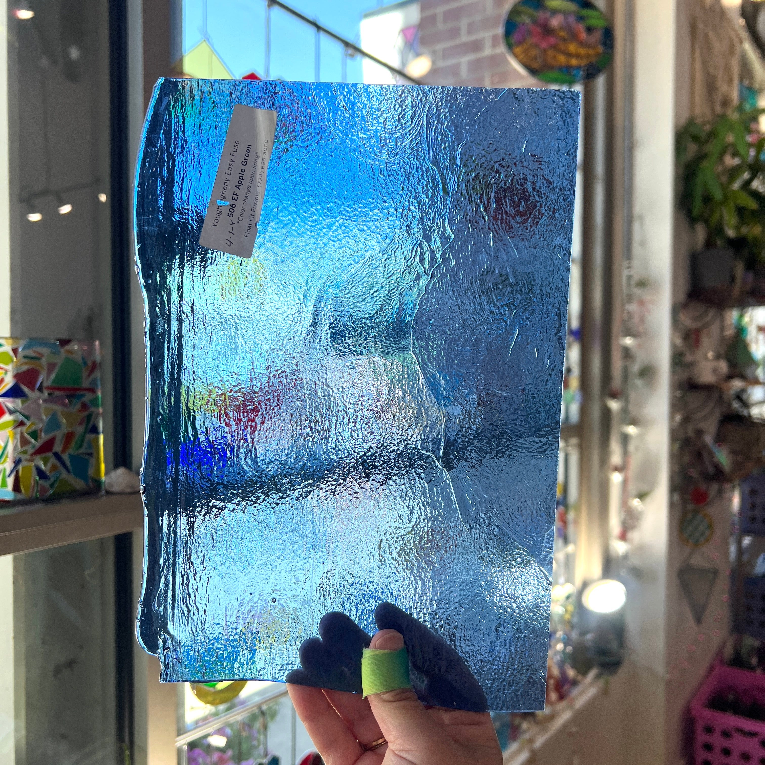 Light Blue Skies - Patreon Vault Sheet Glass Colorado Glassworks