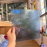 Princess Blue English Muffle Sheet Glass Colorado Glassworks