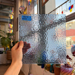 Princess Blue English Muffle Sheet Glass Colorado Glassworks 10x9in (WM-94145325)