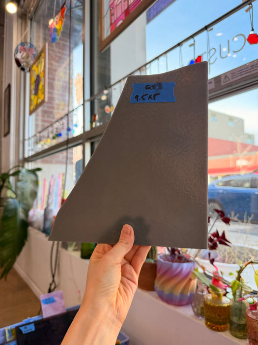 Dark Gray Bullseye Opaque Fusible 90 COE Sheet Glass Colorado Glassworks