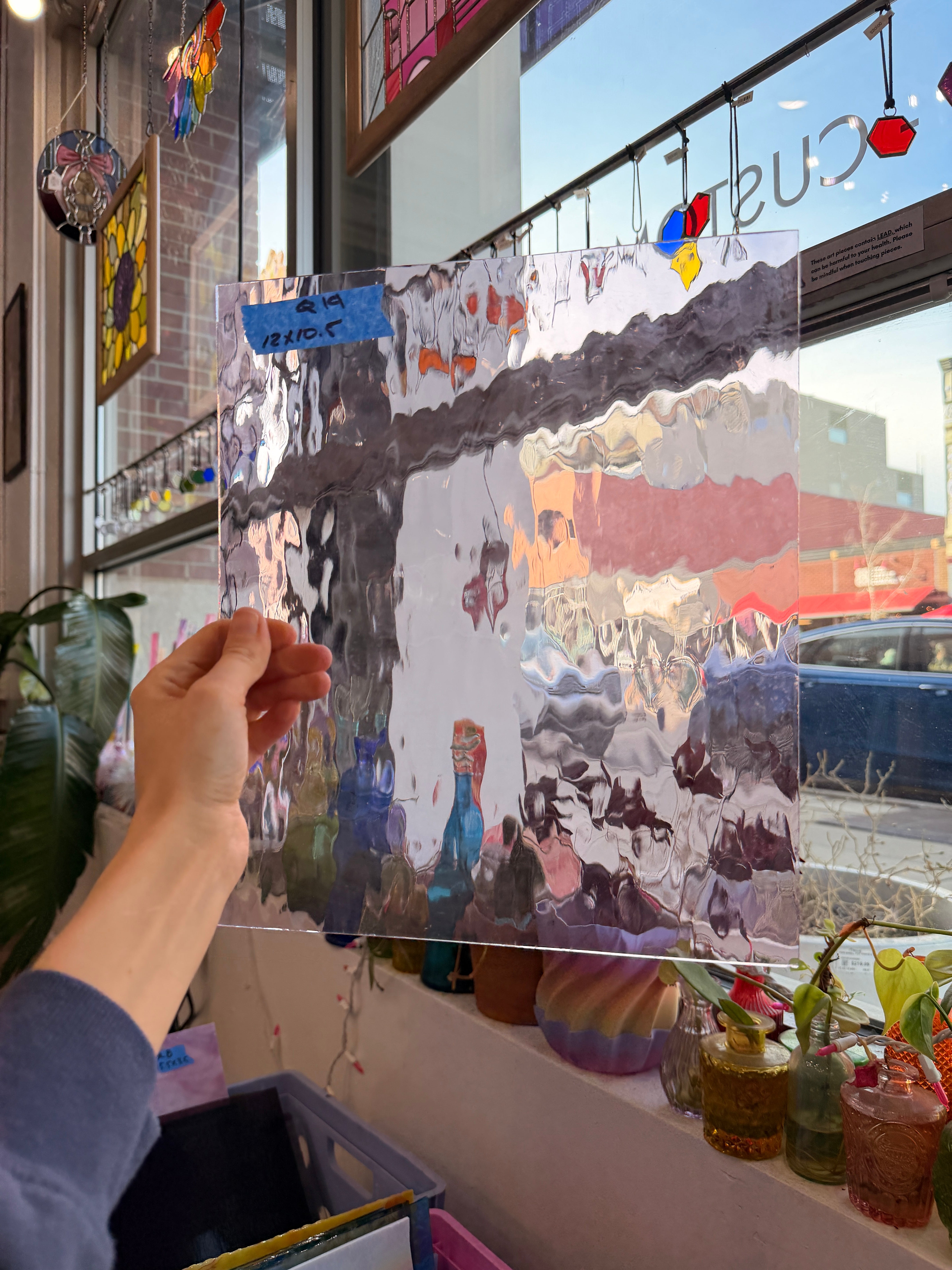 Vintage Bubblegum Pink Spectrum Waterglass Sheet Glass Colorado Glassworks