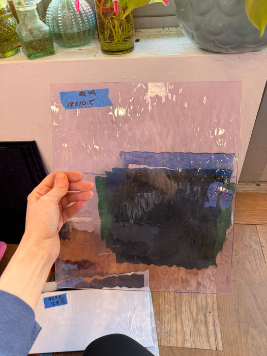 Vintage Bubblegum Pink Spectrum Waterglass Sheet Glass Colorado Glassworks