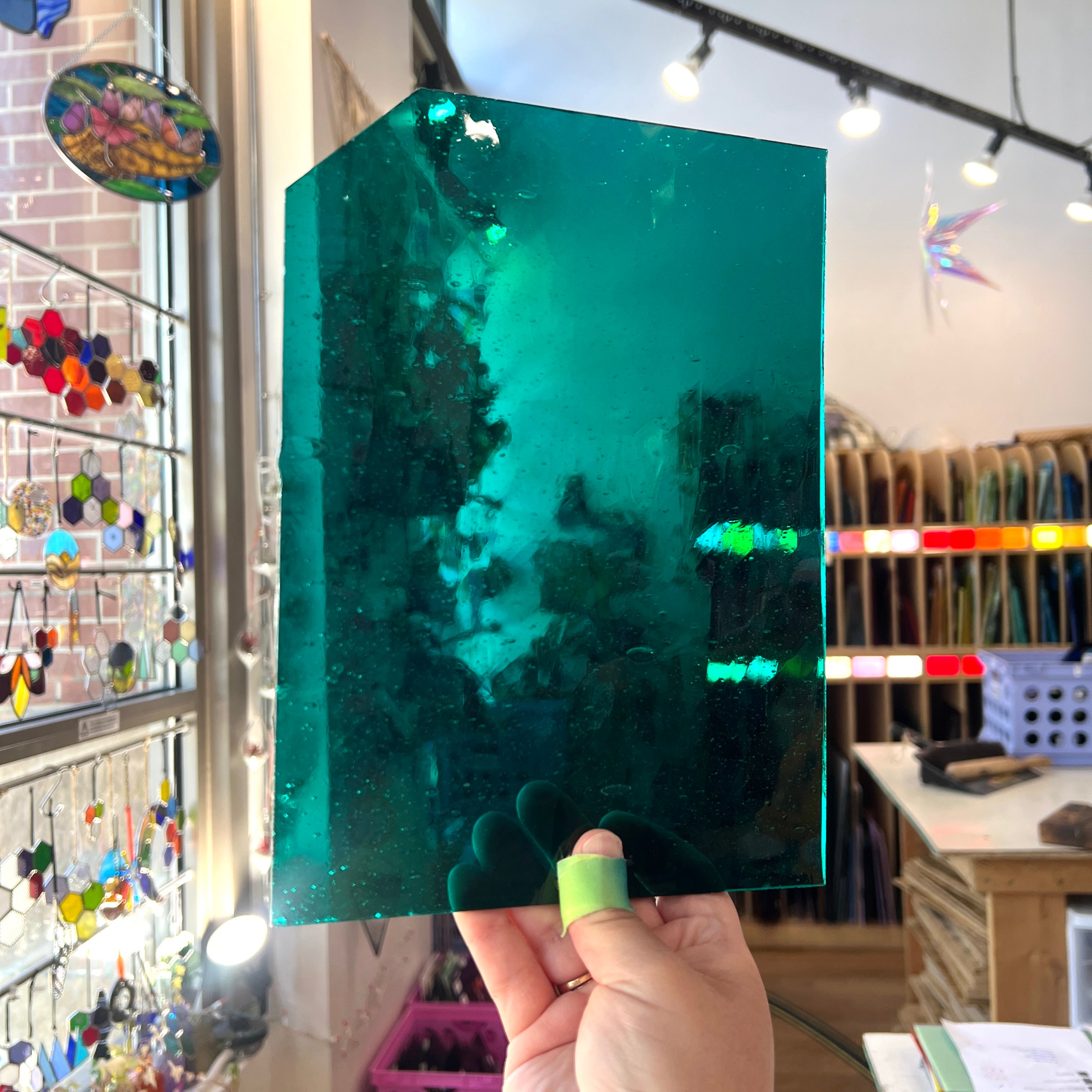 Turquoise Waters - Patreon Vault Sheet Glass Colorado Glassworks B