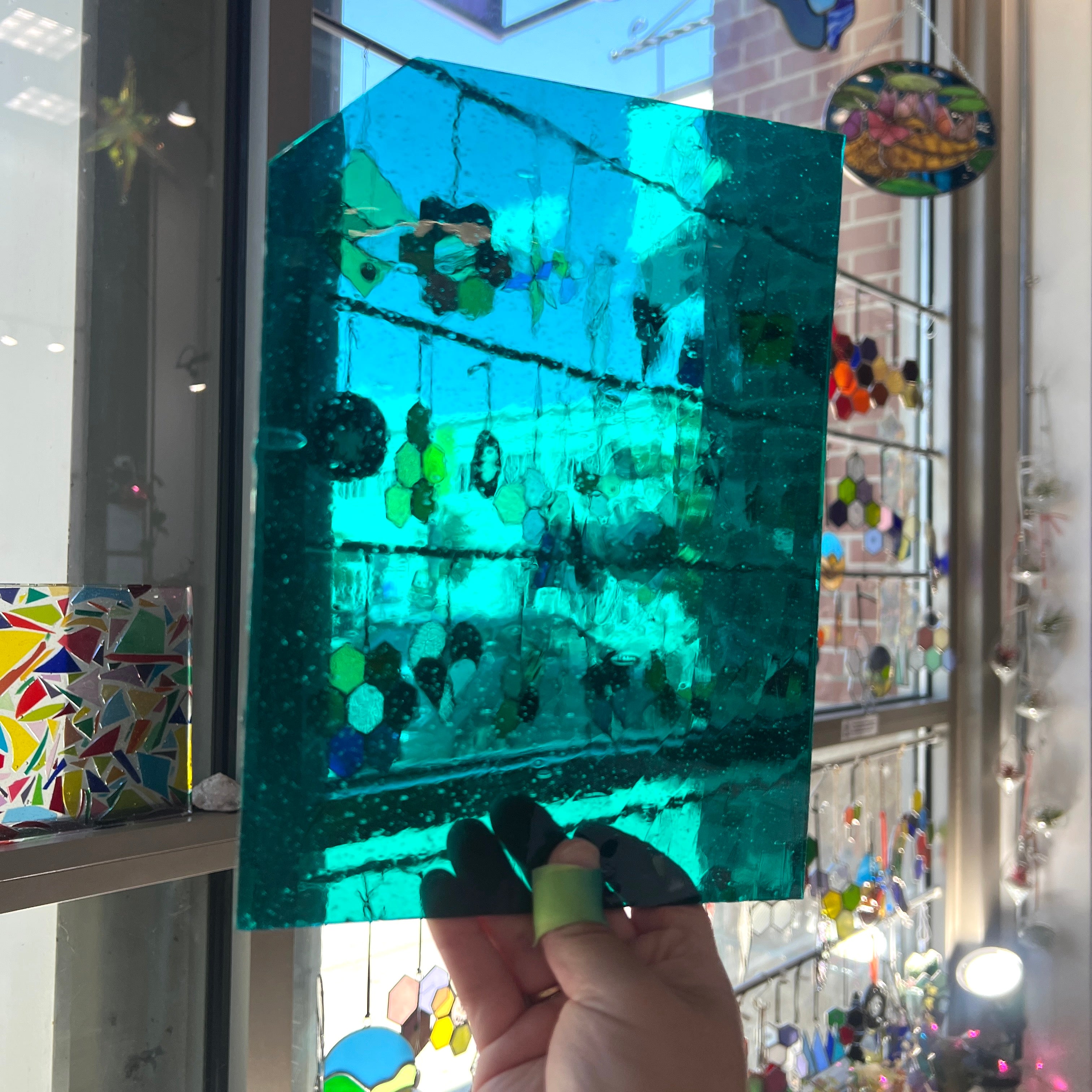Turquoise Waters - Patreon Vault Sheet Glass Colorado Glassworks