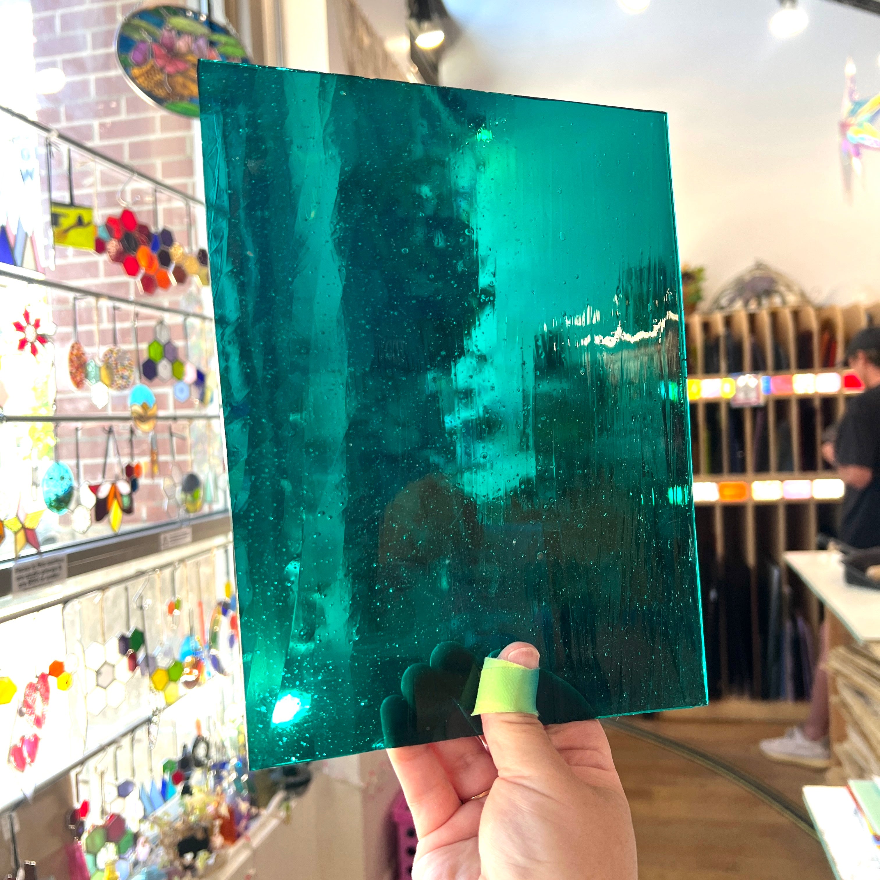 Turquoise Waters - Patreon Vault Sheet Glass Colorado Glassworks