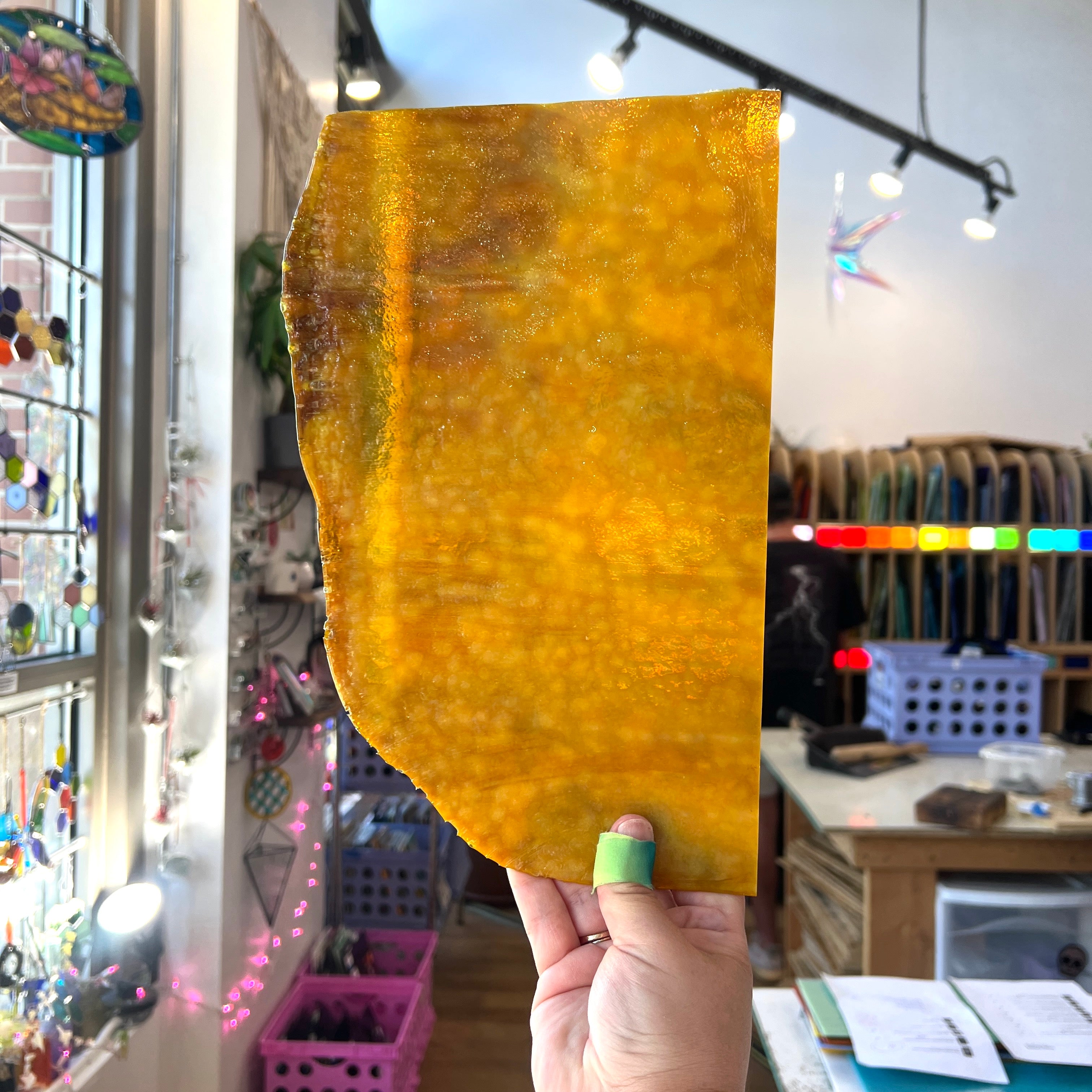 Golden Wheat - Patreon Vault Sheet Glass Colorado Glassworks
