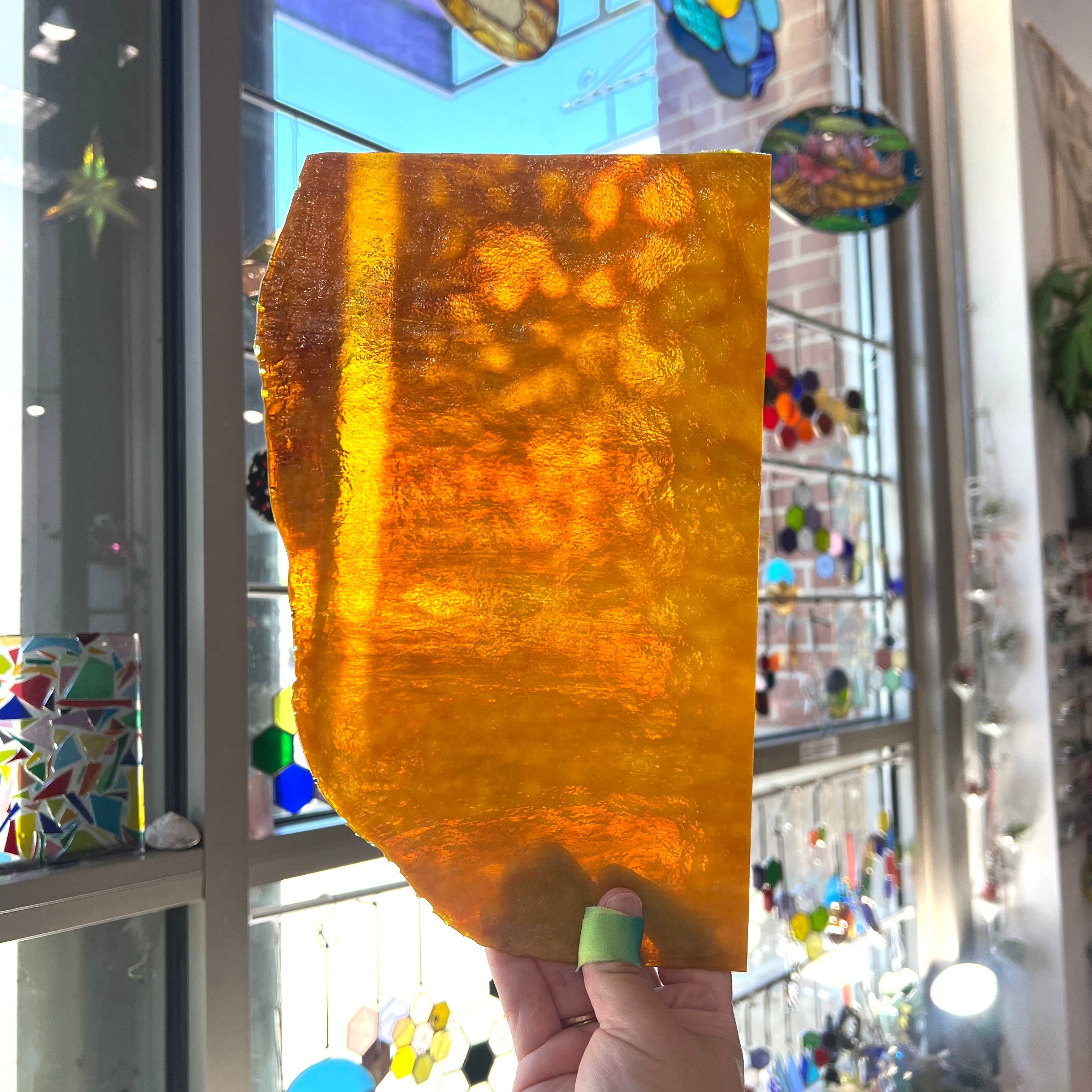 Golden Wheat - Patreon Vault Sheet Glass Colorado Glassworks