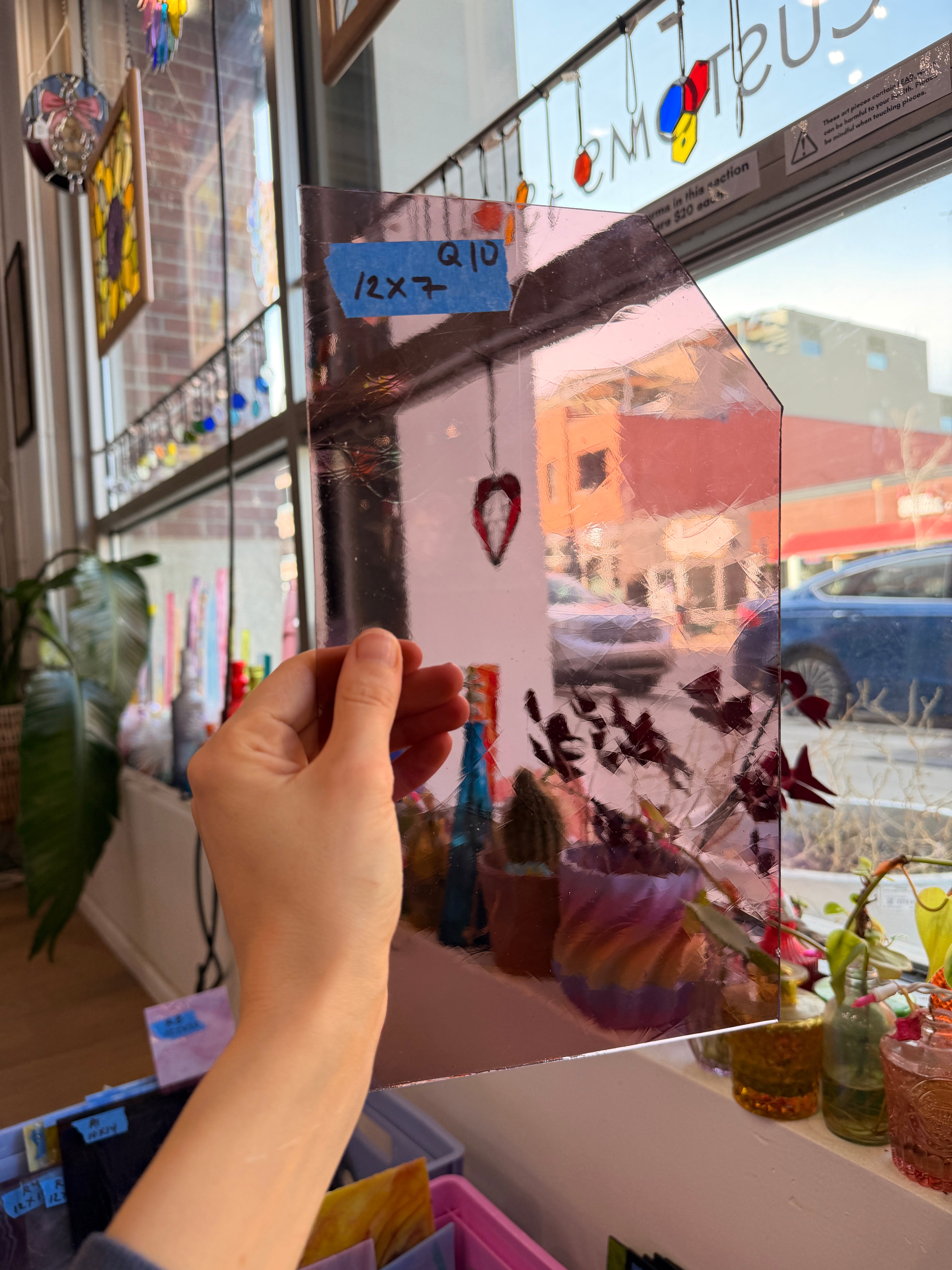 Mauve Vintage Transparent GNA Sheet Glass Colorado Glassworks