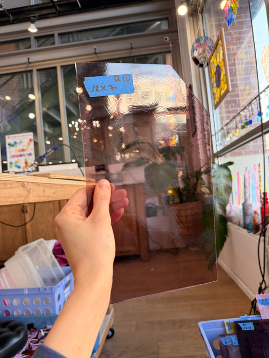 Mauve Vintage Transparent GNA Sheet Glass Colorado Glassworks