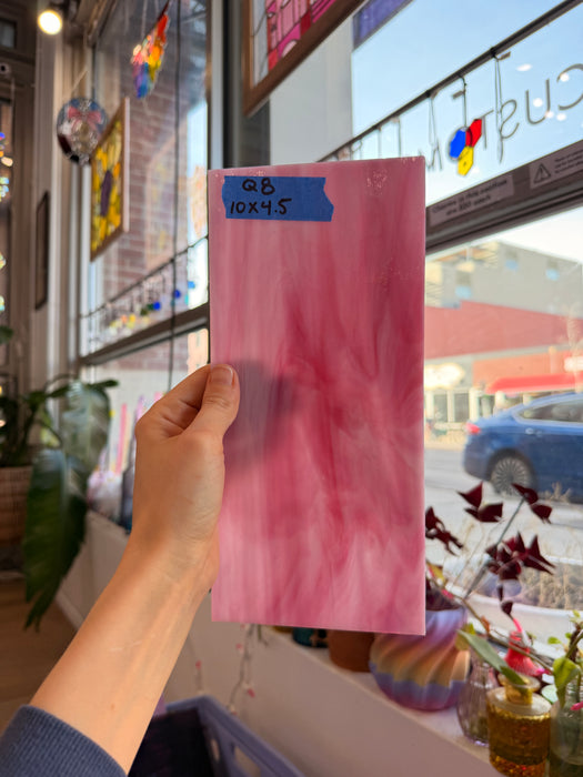 Vintage Super Dark Pink Spectrum Sheet Glass Colorado Glassworks