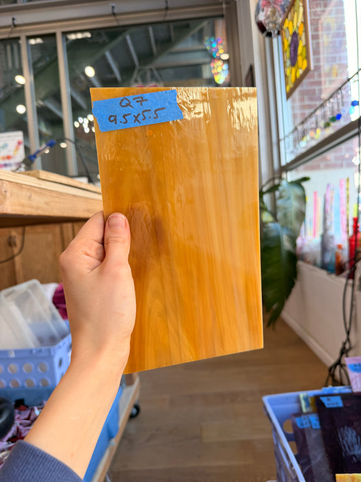 Brown Mixed Wispy Vintage Spectrum Sheet Glass Colorado Glassworks