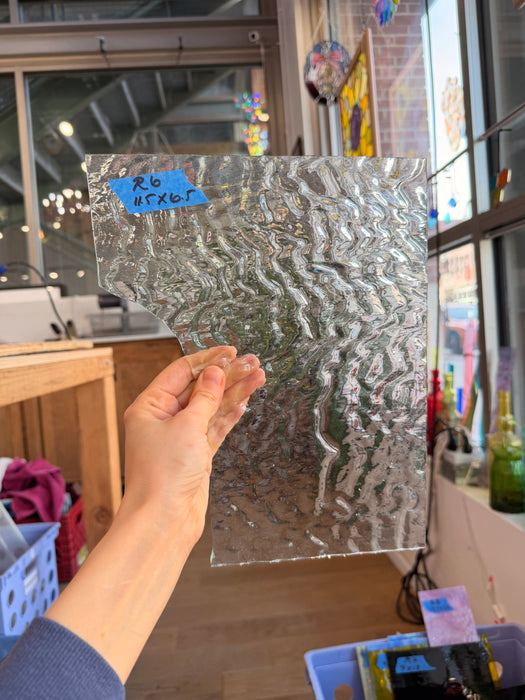 Clear Rippled Vintage Optimum Sheet Glass Colorado Glassworks