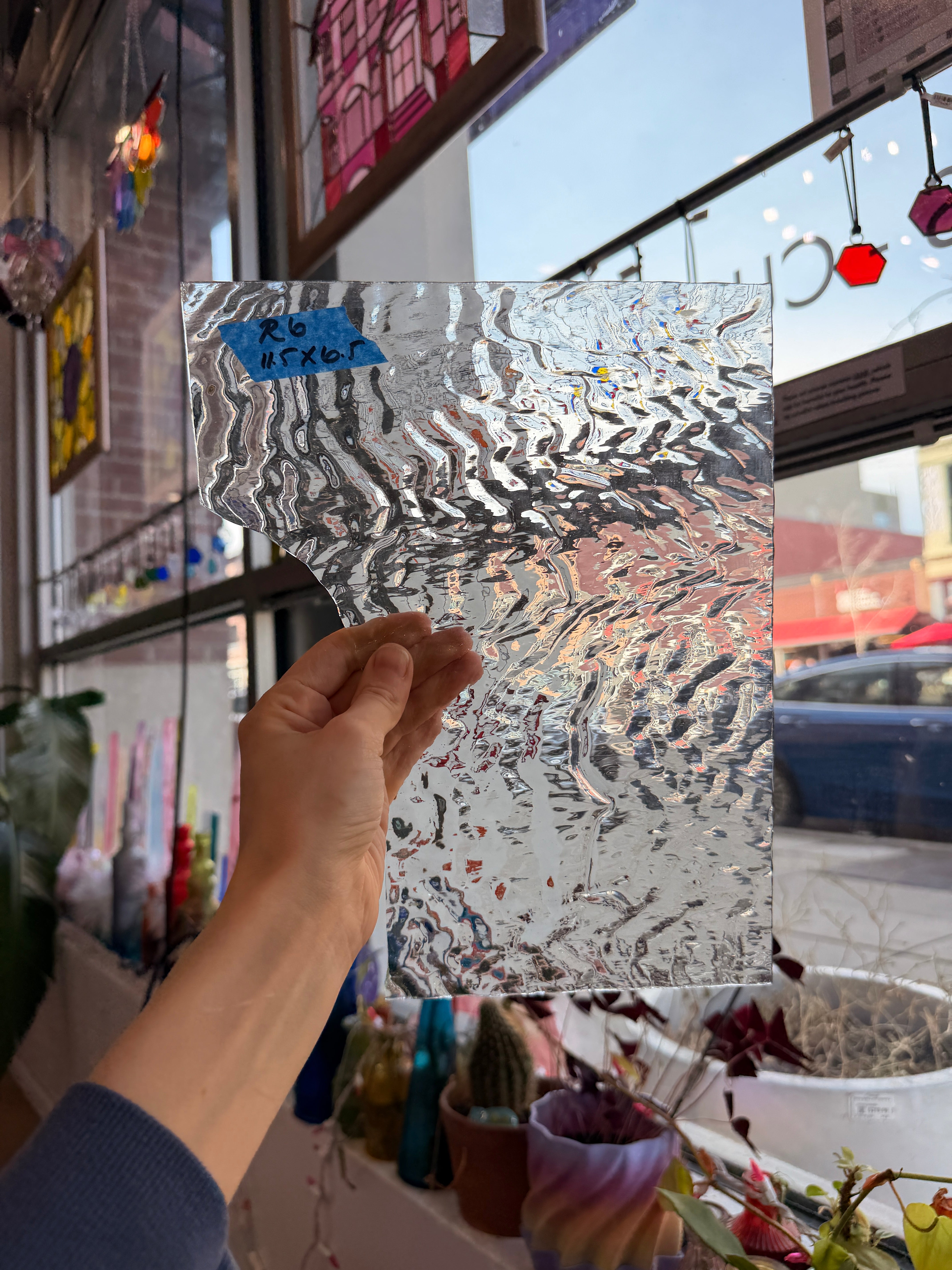 Clear Rippled Vintage Optimum Sheet Glass Colorado Glassworks