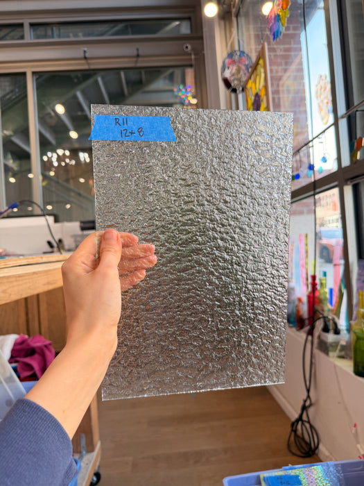 Clear Textured Spectrum Sheet Glass Colorado Glassworks 12x8in (SP-67865389) *Granite