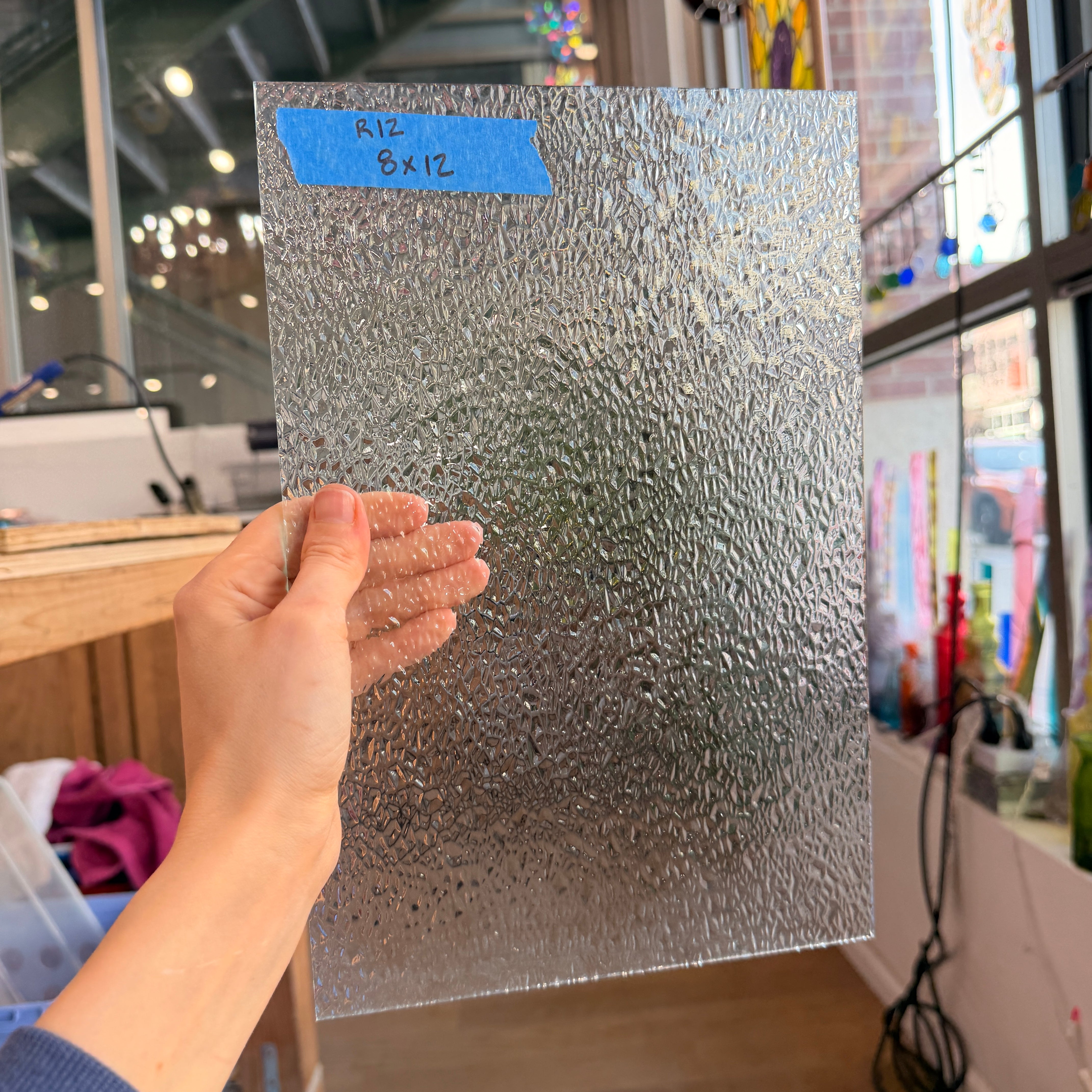 Clear Textured Spectrum Sheet Glass Colorado Glassworks