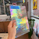 Vintage Iridescent Granite Spectrum Sheet Glass Colorado Glassworks